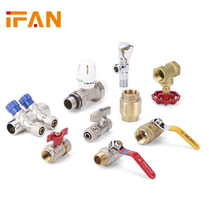 Lettbetjente kuleventiler i messing